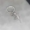 Keychains Lanyards Nedar Stainless Steel Angel Keyring Women Metal Fairy Keychain Lovers Group Patry Jewelry Couple Bag Car Accessories Key Holder d240417