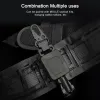 Keychains Telescopic Tactical 360 ° Rotation Antitheft KeyChain Holder EDC Infällbart Spring Rope Löstagbar Ringklättringsförsörjning