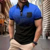 T-shirts masculins neufs bouton-hommes Butter Pocket Imprimé chemise de mode décontractée T-shirt Polo cool respirant