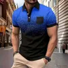 T-shirt da uomo Nuova maschera tasca con tasca con tasca da uomo camicia di moda casual maglietta a pois polo