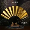 Decorative Figurines Modern Luxury Fans Folding Gold Summer Chinese Style Retro Black Abanico De Verano Home Furniture