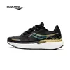 Designer Saucony Triumph 19 Herr Running Shoes Black White Green Lightweight stötdämpning andningsbara män Kvinnor Trainer Sportsneaker's