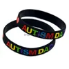 Jelly 1PC Love Autism Papai e Mom Sile Rubber Pulset Uma maneira de mostrar seu apoio a eles, pulseiras de joalheria de entrega DROP DH0VG