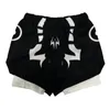 Anime 2 w 1 Shorts dla mężczyzn Athletic Quick Dry Gym Trening Fitness z liniowcem kompresyjnym Summer Casual 240408