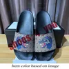 2024 Designer Slippers For Mens Womens Fashion Classic Classic Flat Summer Beach Chaussures Animaux Floral Prints éraflures en cuir en caoutchouc Flat Floral Tlides Sandales