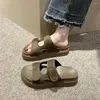 Slippers glijden geen vissen tenen sandala's sandalen voor zomer 2024 schoenen dameszwem sneakers sport novy ty