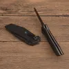 KS1990 Assisted Flipper Folding Knife 8Cr13Mov Black Tanto Point Blade GRN med stålplåthandtag utomhus camping vandring EDC Pocket Knives med detaljhandelslådan