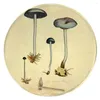 Mattor hx söt svamp rund matta växtvetenskap 3D tryckt för vardagsrum skrivbord mattor soffbord matt mjuk yta