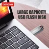 Adapter Lenovo 2TB USB Flash 3.0 Laufwerk 1 TB 512 GB Metall Real Capacity Memory Stick Hochgeschwindigkeits -Flash -Speicher Schwarz Geschenkspeicher U -Diskette