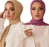 Schals ganzer muslimischer Stretch -Trikot -Schal -Schals Hijab Cotton Women Long Fashion Turban Wraps 17060cm 20pcslot5744803