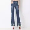 Jeans femminile 2024 Pantaloni per colture autunnali all'inizio di Autum