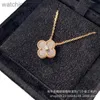 Luxury Top Grade Vancelfe Brand Designer Necklace Christmas Diamond Silver Shining Stone Rose Gold High Quality Jeweliry Gift