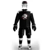 Hockey Han Duck High-Quality Light et fin respirant noir personnalisé Ice Hockey Practice Jersey Grands tailles de rue