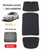 Modelos Skylight para Tesla Model S Solshade Sol Protetor solar protetor de isolamento de malha dobrável de malha UV Acessórios automáticos modificados de automóveis