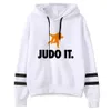 Sweats à capuche pour femmes Sweats à capuche Judo Femmes 90s Y2K Aesthic gothique Hooded Shirt Femme Aesthetic Sweater 240413