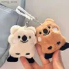 Keychains en peluche 1pcs mignon en peluche koala keychain jouet animal en peluche koala poupée