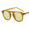 Zonnebril Zwart Orange Square Women Brand Designer Fashion Sun Glasses Vrouw Vintage Persoonlijkheid Rijstnagel