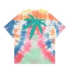 Gallrey Tee Depts Designer T-shirt Top Quality Luxury Fashion Letter Print T-Shirt Tie Dyed Wash Water Leaf Street Casual Loose Comfortable Couple Short Sleeve T-shirt