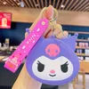 Sanrios Silicone Bag Girls Kids Gift Mini Cash Bags Cute Coin Purse with Keychain