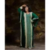 Ethnic Clothing Green Moroccan Dubai Kaftans Farasha African Abaya Dress Very Fancy Long Gown Fashion Trend