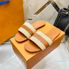 15A 2024 Toppkvalitet Summer Slippers Designer Sunny Beach Sandals Slides Vintage Shoe Mens Womens Fashion Soft Flat Shoes 35-40