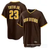 Бейсбольные трикотажные изделия Padres San Diego Tatis Jr. 23 # White Jersey