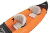 Selfree-inflatable kajakfiskebåt bärbar vattensporter med paddelpump och väska 2 personer storlek 321x88 cm orange drop 240409