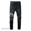 Jeans pour hommes, lettre de qualité supérieure Broderie Logo Designer Denim Pantalons Fashion Trous Hip Hop Street Street Taille 2 555