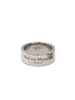 Conception de lettre de style margiela simple neutre large anneau brillant rings personnalisé;