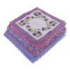 15Pack Handkerchiefs Cotton Colored Floral Lace Hankies Hanky Kerchiefs Bulk for Women Go Out Travel Camping Portable Napkin 240402