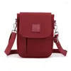 Sagni delle tracorsi alla moda in stile coreano da donna da donna sacca per telefono con cinturino sottile nylon solido colore crossbody in vendita