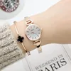 Relógios de pulso Designer Ratesse feminino Small Dial Bracelet Quartz Acessórios para mulheres de aço inoxidável para mulheres relógios