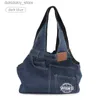 Dog Carrier Mini Dog Carrying Bags Denim Travel Shoulder Bag For Puppy Cat Pet Carriers Dogs Bag L49