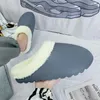 Slippers 23 Winter For Mens Cotton Shoes Indoor Outdoor With Velvet Trendy All-match Waterproof Warm Plush Platform Fashion