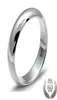 Riens de couple classique simple Solide 925 Silver Silver Glossy Love Ring pour les femmes et les hommes Bijoux de mariage6825543