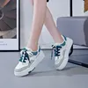 Casual Shoes Women Sports Thick Sole Elevated Lace-up Outdoors Platform Sneakers Female High Quality Fashion 2024 Spring