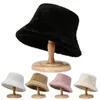 Nuove donne che scaldano i cappelli a secchio spessi freschi panomatica lady autunno inverno outdoor solido cappello di pesca per donne 240415