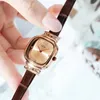 Orologi da polso piccoli orologi quadrati signore cintura vintage impermeabile in acciaio inossidabile donna elegante