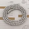 New Arrival Trend Hip Hop Bling Iced Out 4mm 16" 18" 20" 22" 24" 30" d Color Vvs Moissanite Tennis Chain