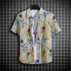 6qyd camisas casuales para hombres Haibinzoulu Summer Summer Camiseta estampada Ropa de playa delgada Polo de tortuga para hombres Top 240417