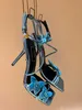 Elegant märke x dua lipa sandaler skor kvinnor fjäril höga klackar sandal läder fotled rem pumpar party bröllop lady sexig trevlig promenad eu35-43 originallåda