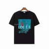 Designer Tshirt Summer med Alfabet Print Men's Loose Casual Trend Top Clothing Street Kort ärm T-shirt