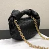 10a designerska torba klasyczna tkana damska hobo jodie torba na ramię luksusowy oryginalny skórzany węzeł czarny torebka moda obiad portfel szkieletowy