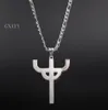 jóias 3242mm tamanho gótico punk judas sacerdotes colar de aço inoxidável Men039s símbolo favorito do logotipo de mercadoria char1035051