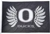 Oregon Ducks Wings flag Black 3x5FT 150x90cm Printing 100D polyester Indoor Outdoor Decoration Flag With Brass Grommets Shipp202k8942928