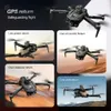 AE4W drönare Ny V168 Original GPS Drone 5G Professional 8K HD Aerial Photography Dual-Camera Omnidirectional Hinder Undvikande Drone 24416