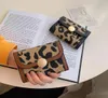 Nouveau sac d'embrayage Leopard Print Femmes039s Long Tree Bolt Purse Pourse Coumure de contraste de mode Zéro portefeuille entier Europe5671561