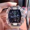 Men Watch Top Automatic Modified Wristwatches Rm011 Swiss Mechanical Crystal Case Made