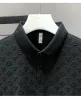 Designer Fashion Top High Quality Business Clothing broderade krage detaljer Kort ärm Polo Shirt Men's Tee M-4XL