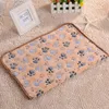 3 Sizes Cute Warm Pet Bed Mat Cover Towel Handcrafted Cat Dog Fleece Soft Blanket for Small Medium Large dogs Puppy Supplies 240426